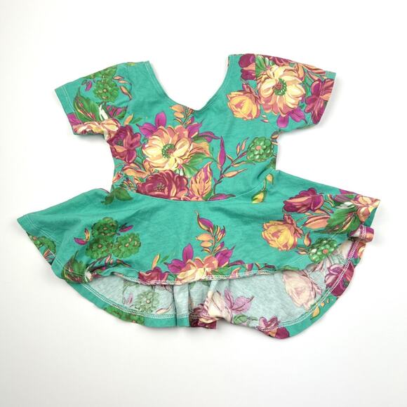 Little Rangos Floral Peplum Top - Picture 2 of 6